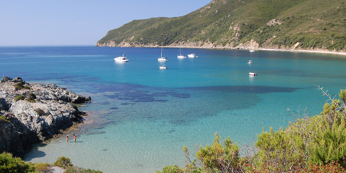 Insel Elba - zum toskanischen Archipel gehören die 7 Inseln: Elba, Giglio , Giannutri, Montecristo, Capraia, Pianosa und Gorgona. Autor: Maurizio Abbiateci (bearbeitet)
